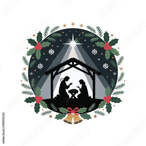 vector illustration of a scary halloween