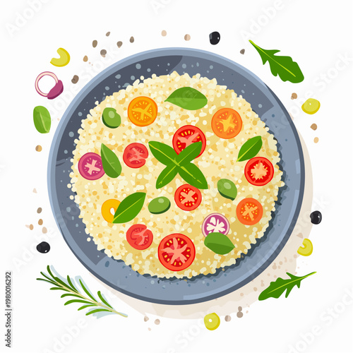 Couscous mit Gemüse und Kräutern