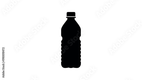 Plastic Water Bottle Icon Drink Container Vector