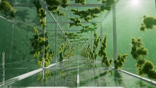 Greenhouse Plants Growing Over Time