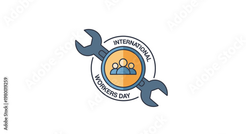 Wrench Tool International Workers Day.