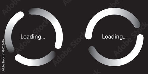 collection of loading and buffering symbols for websites