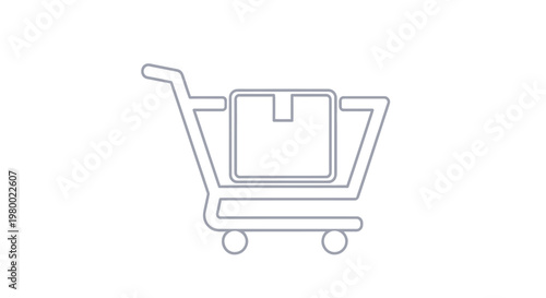 Shopping cart with bag inside.