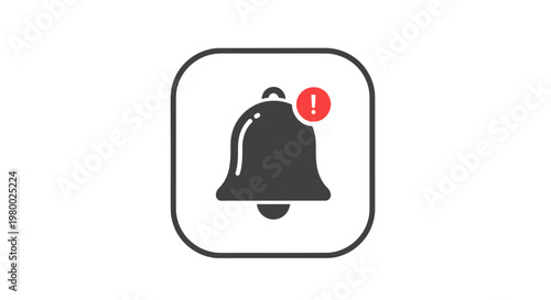 Notification Bell Icon Alert Symbol.
