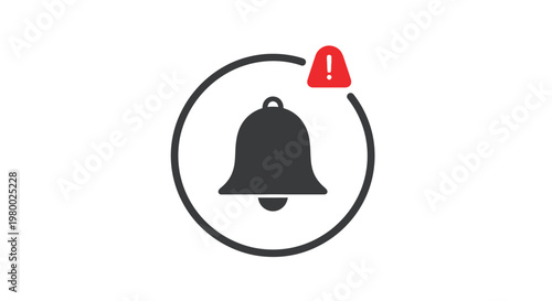 Notification Bell Icon Alert Symbol.