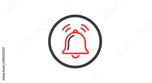 Notification Bell Icon Alert Symbol.