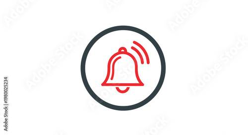 Notification Bell Icon Alert Symbol.