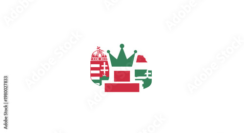 Hungarian coat of arms symbol.