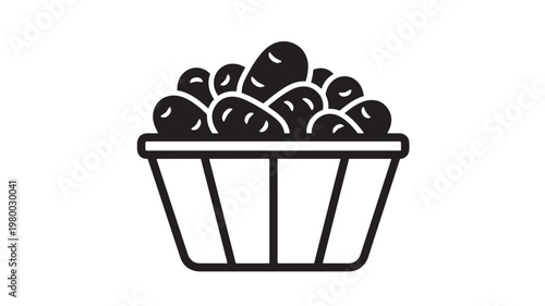 Black Olives in Bowl on White Background for Food and Nutrition Concepts