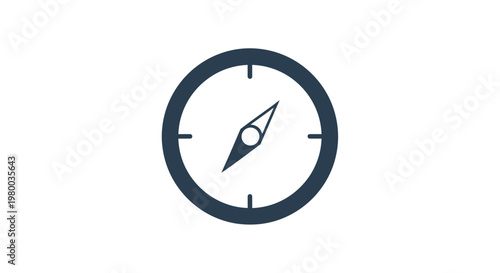 Compass Navigation Tool Direction Indicator.
