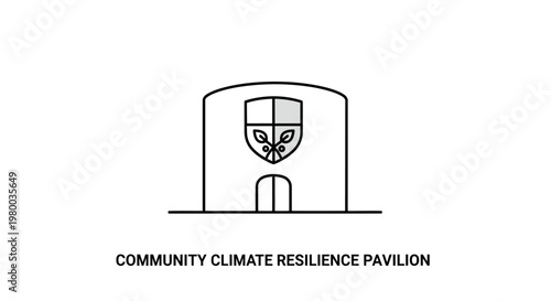Community Climate Resilience Pavilion Icon.