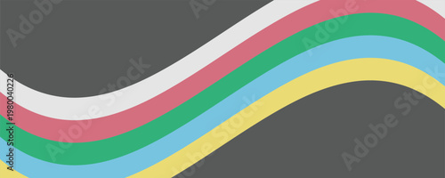 Disability pride flag. Color stripes representing a form of impairment,vector Eps10.