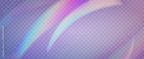 Rainbow Light Leak Prism. Iridescent Prism Background.  Abstract Diamond Texture With A Transparent Glow And Holographic Lens Flare. Crystal  Light Leak Effect.