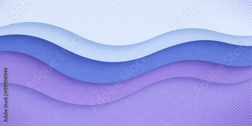 Abstract Blue Wave Flow Background with Smooth Lines and Modern Vector Design