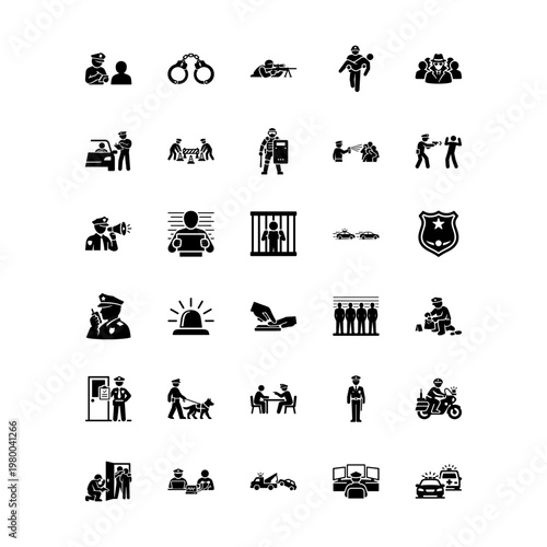 Law Enforcement and Police Services Icon