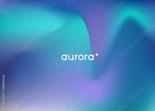 Aurora Light Gradient. Borealis Gradient Blur. Green, Blue And Purple Abstract Sky. Northern Aurora Light. Modern Nordic Winter Lapland Backdrop. Trendy Arctic Web With Cosmic Element.