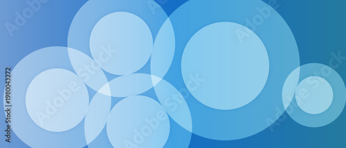 blue circle overlap modern abstract background for template design, banner, poster, wallpaper