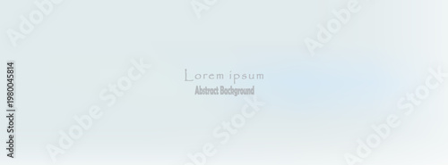 Clean minimalist vector banner on a light ice blue gradient background, featuring centered placeholder text "Lorem ipsum Abstract Background." Ideal for presentations.