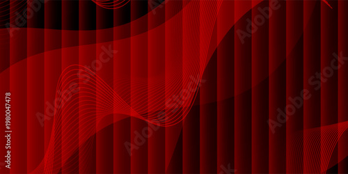 Abstract red geometric background. Creative illustration for poster, web, landing, page, cover