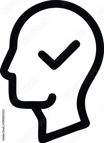 Adobe Illustrator Artwork Biometric Identification and Digital Security Minimalist Monoline Icon Set for Facial Recognition, Fingerprint Scanning, and Data Privacy.
