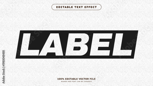 Label stamp Editable Text Effect badge for branding and promotion
