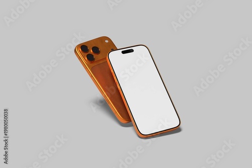 Phone Screen Mockup Your Design Blank	
