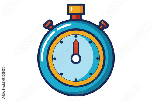 stop watch vector on white background