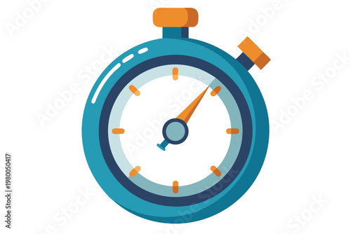 stop watch vector on white background