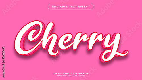Valentines Pink text effect with gradient pink background 3d editable text effect
