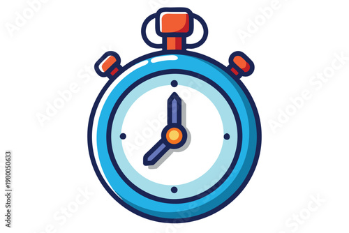 stop watch vector on white background