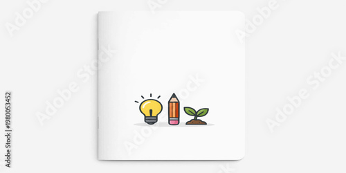 Cute cartoon aquarium with colorful fish illustration vector icon scene