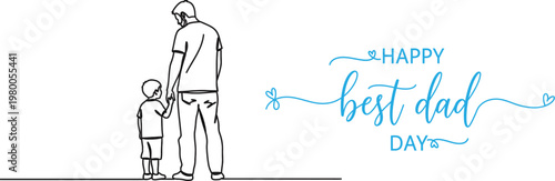 Happy father's day sketch a heartwarming illustration celebrating dads and family bonds with playful doodles