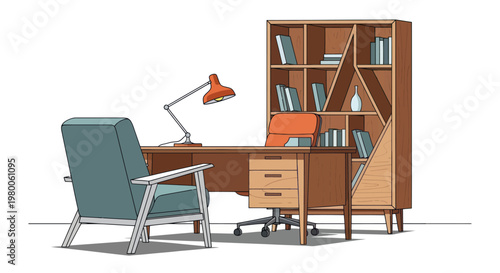 Office Chair Desk Furniture Interior Design.