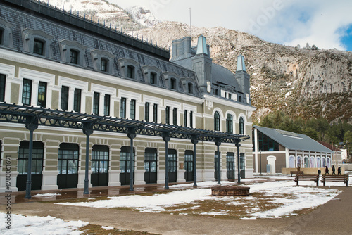 The Canfranc International Station is renowned as an architectural gem of the Aragonese Pyrenees; it opened in 1928 in Huesca, Spain, very close to the French border.