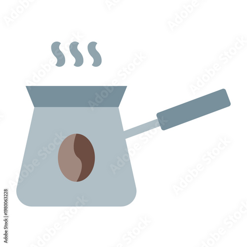 Cezve Vector Flat Icon Design