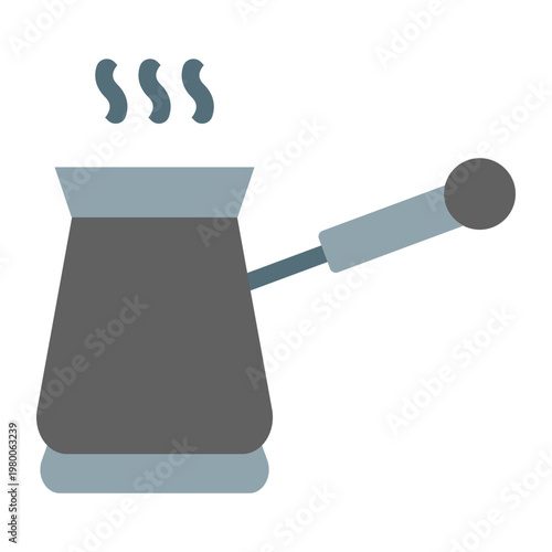 Turkish Coffee Vector Flat Icon Design