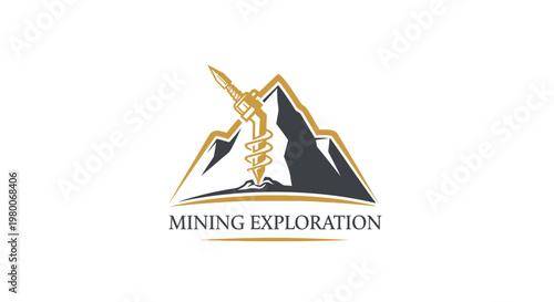 Mining Drill Exploring Mountain Resources - Geological Survey