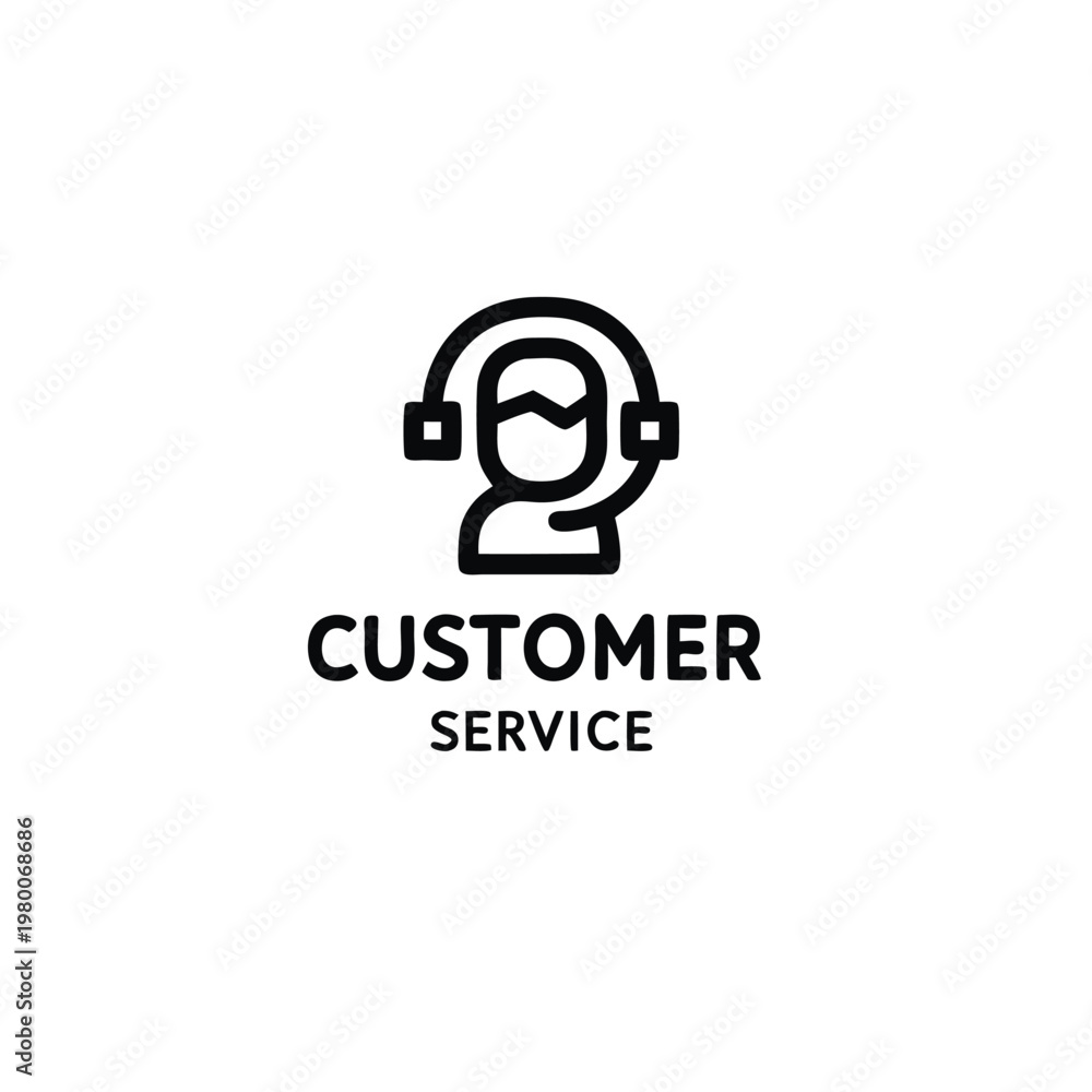 Fototapeta premium Minimalist Black and White Logo Depicting a Stylized Bird for Modern Brand Identity