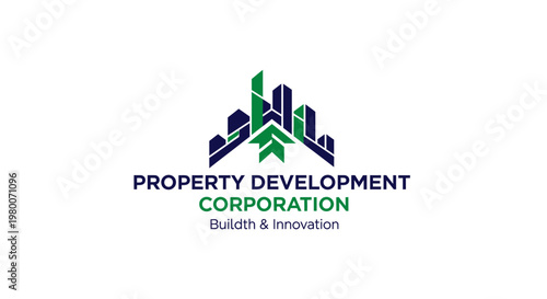 Modern Cityscape Development Concept with Green Elements