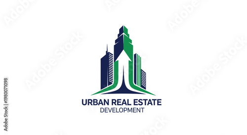 Modern Cityscape Real Estate Development Concept