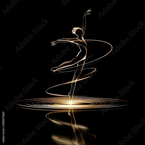 abstract dancing girl