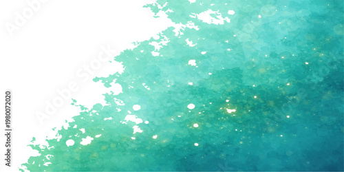 A magical winter texture of water drops on the window glass creates a blue holiday pattern with snowflakes and glowing Christmas stars for a cold New Year celebration background