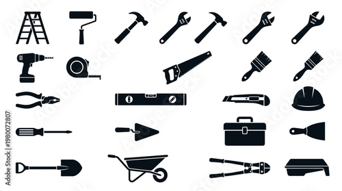 Collection of various hand tools.