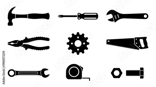 Collection of various metal hand tools.