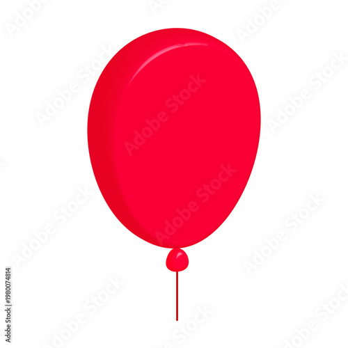 Red Empty 3D Balloon for Sale