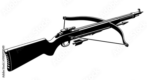 Modern Crossbow with Bolt - Hunting and Target Practice Equipment