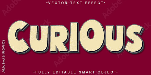  Curious Playful Handwritten Typography Style Vector Fully Editable Smart Object Text Effect