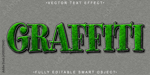  Graffiti Urban Street Hiphop Spray Typography Vector Fully Editable Smart Object Text Effect