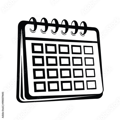 Vector Graphic: Calendar Icon Indicating a Specific Day