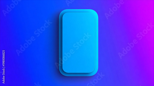 Modern Abstract 2D Graphic Design with Centered Minimalist Vector Art Focal Point on Vibrant Background